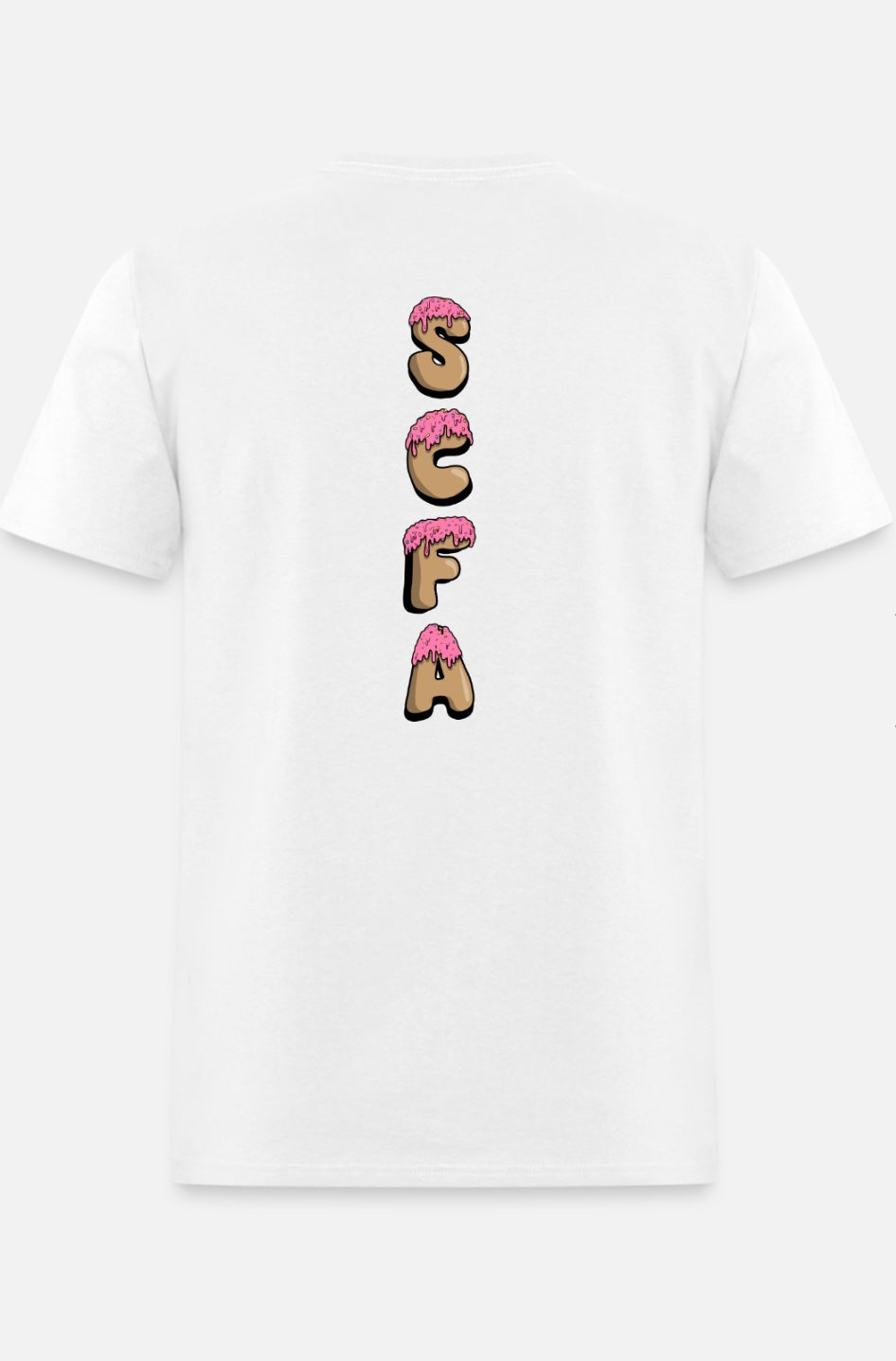 White SCFA Tee (Donut Design)