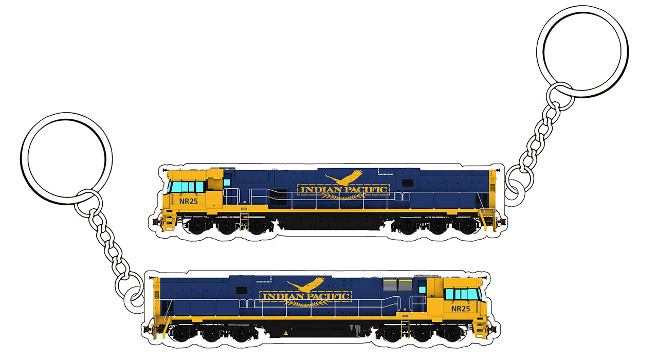 NR 25 (Indian Pacific) keychain