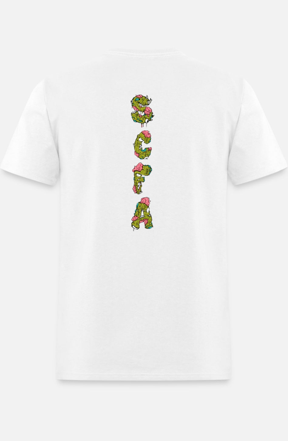 White SCFA Tee (Monster Design)