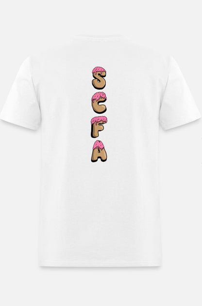 White SCFA Tee (Donut Design)