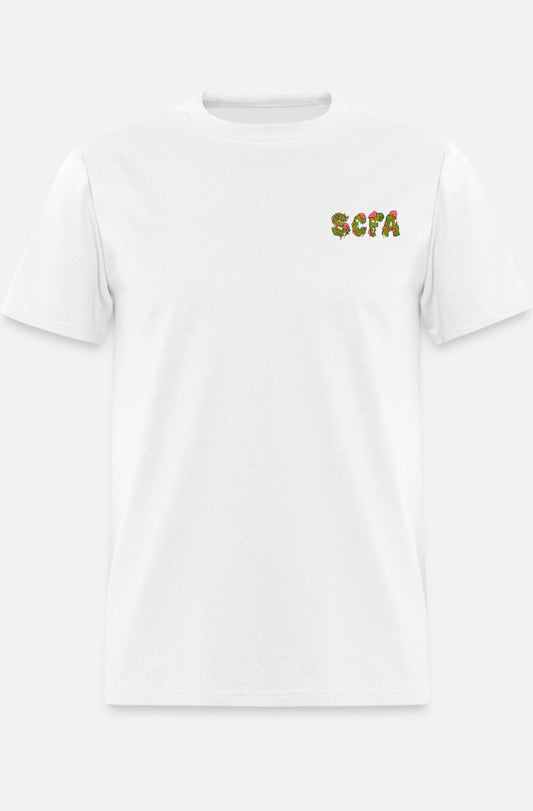 White SCFA Tee (Monster Design)