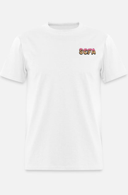 White SCFA Tee (Donut Design)